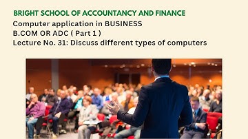 Computer application in business | B.COM OR ADC (Part 1) | Past papers Solved | Lecture: No 31