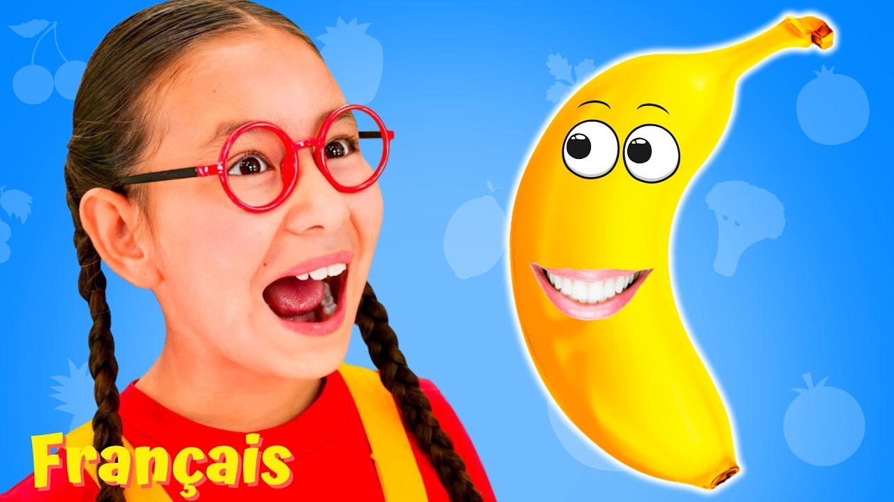 Chanson des Couleurs des Aliments 🍌🍅 | Musique pour Enfants | Baby Coco Français