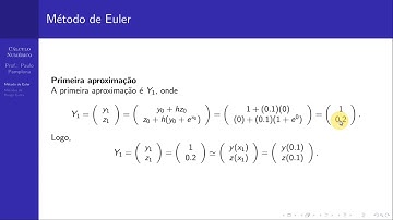 Aula 32 de Cálculo Numérico: Solução Numérica de Sistema de Equações Diferenciais