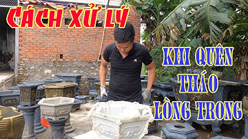 Cách xử lý khi quên tháo lòng trong khuôn chậu ABS
