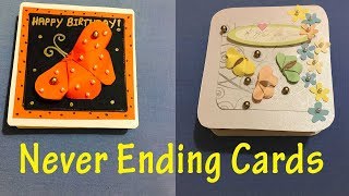 DIY | Cute Never Ending Card/Endless Card | Butterfly Theme Greeting Cards