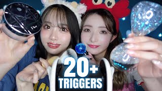 Download lagu [ENG SUB]ASMR with My ASMR Beginner Friend👭(20  Tingly Triggers)