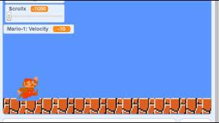 First Stage of Creating a Super Mario Bros. Game in Scratch