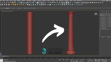 How to model a column in 3ds Max tutorial