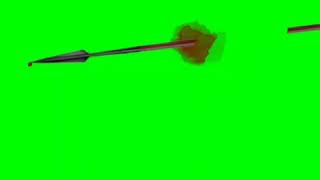 Green Screen Attacked With Weapon Effect