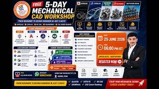 🔴 LIVE: CAD Engineer Career Roadmap 2026 Learn • Practice • Get Placed | AutoCAD • CATIA • NX • Sol