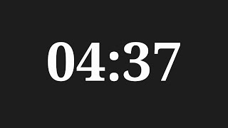 4 Minutes 37 Seconds Timer