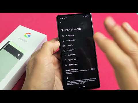 Pixel 6a: How to Change Screen Timeout before Phone Locks/Sleeps (15 seconds to 30 minutes)
