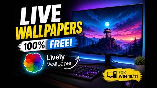 How To add Live/Animated Wallpapers on PC for FREE! | Lively Wallpaper