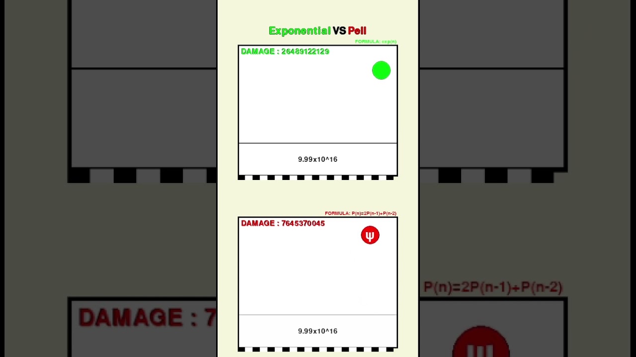 Exponential vs Pell #shorts  #battle #fibonacci #goldenratio #vs #pell #exponential #answer #quiz