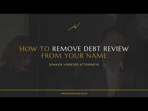 How to Remove Debt Review from Your Name