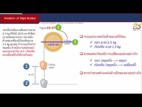 พลังงานจลน์ของการเคลื่อนที่แบบหมุนของวัตถุแข็งเกร็ง