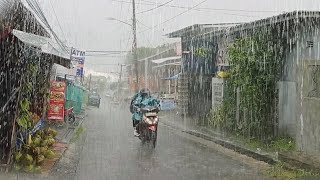 Heavy rain is beautiful in my village, the sound of rain is perfect for more comfortable atmosphere by village rain vlog 4,385 views 2 months ago 3 hours, 4 minutes