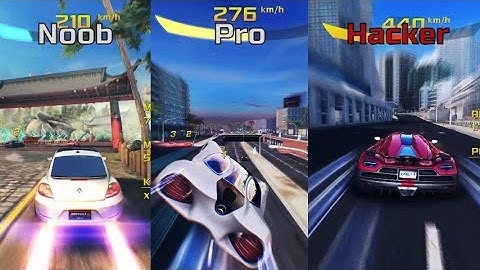 Asphalt 8 Noob vs Pro vs Hacker