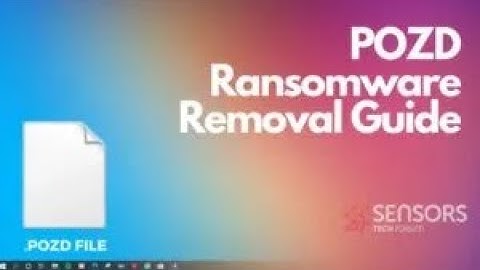 POZD Virus Ransomware [.pozd Files] 🔐 Decrypt + Remove Guide [Free]