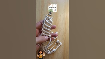 CHAVEIRO EM MACRAMÉ SUPER FÁCIL!! VEM!!#macrame  #arte #art #artesanato