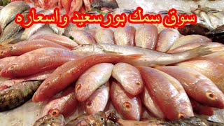 سوق سمك بورسعيد الجديدانواع الاسماك والجمبرى واسعارها?port said Egypt