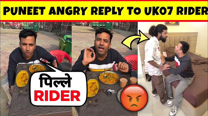 Puneet Superstar angry reply to uk07 Rider | Puneet superstar vs uk07 Rider Fight Video