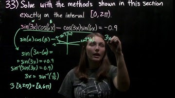 7.5 Solving Trigonometric Functions #33