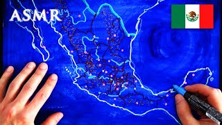 ASMR 1.5 hrs Drawing Map of Mexico | History