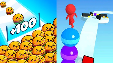 Food Run VS Stack Rider Max All Levels Gameplay Android,iOS NEW UPDATE