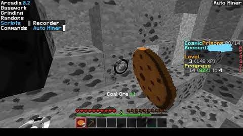 Minecraft Arcadia Client | Script Mod | Auto Miner Example | Download in the description