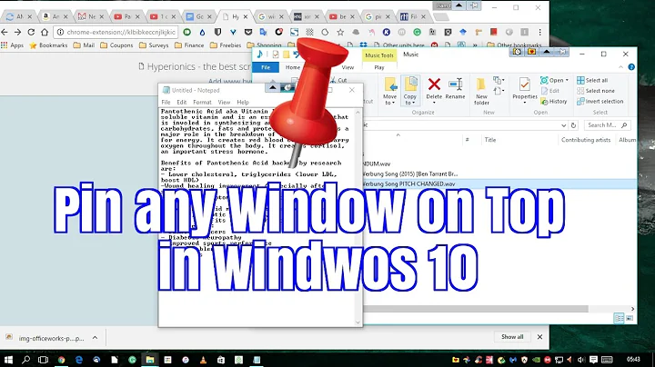 Keep a Window Always On Top in Windows 10 - Use FileBox eXtender