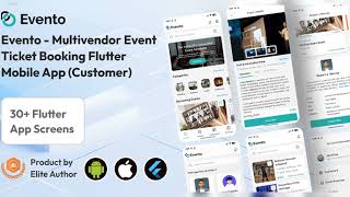 Evento Flutter UI Kit Event Ticket Selling Mobile App Template
