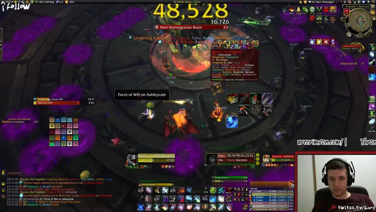 Crimson Kills 25N Durumu the Forgotten (w/ Ventrilo)! - MoP 5.2 Raiding