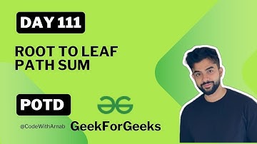 #111 Root to leaf path sum DSA BinaryTrees Java