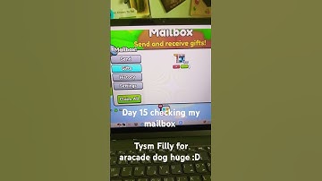 Day 15 checking my mailbox. if you wanted to send username GamerAdrianOfficial #petsim99 #roblox