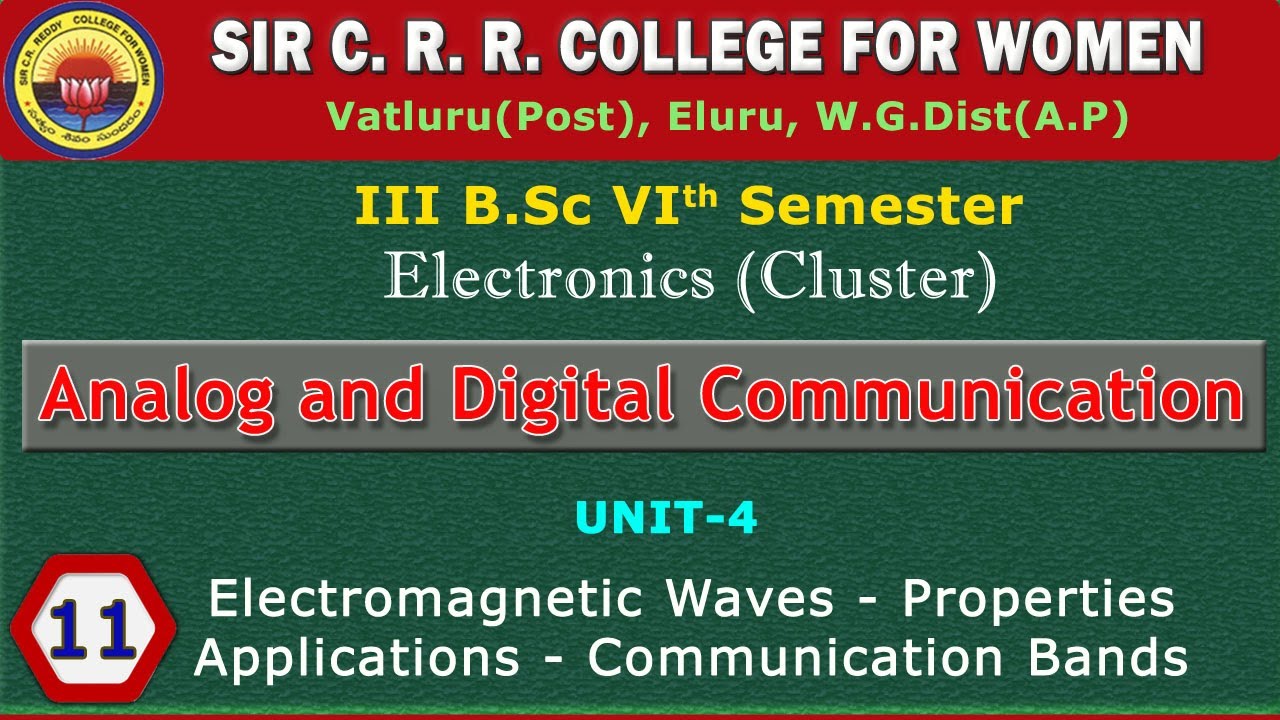 11. BSc 3/ - Analog and Digital Communications -U4- Electromagnetic ...