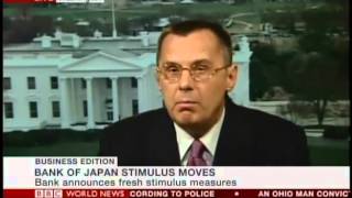 Quantitative easing Bank of Japan - Jamie Robertson and Alexander Mirtchev BBC World News