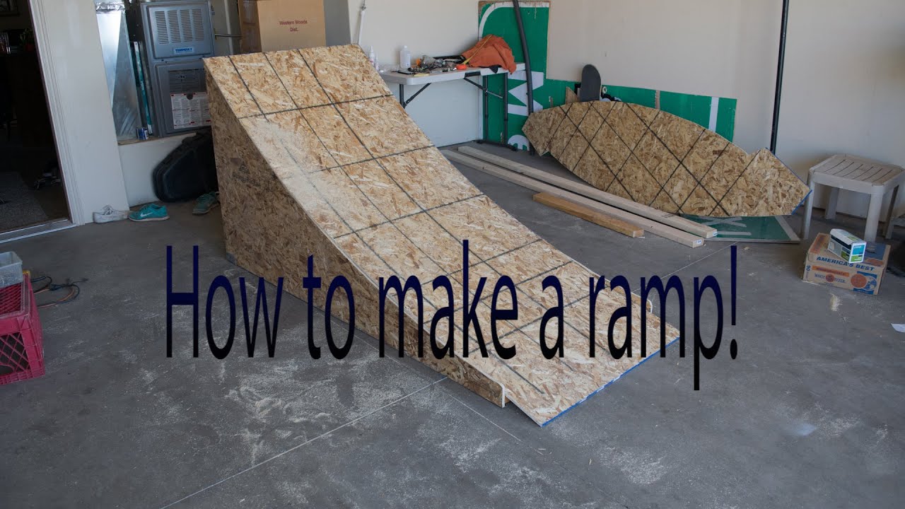 DIY how to build a wooden BMX/MTB/bike ramp - YouTube