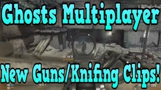 Call of Duty Ghosts All Guns And New Knifing System (Knee Slide, Mantle, Lean)