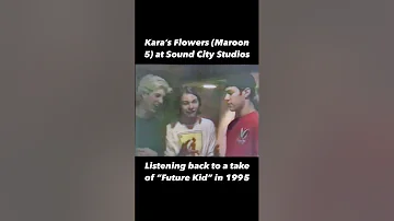 Kara's Flowers listening back to demos at Sound City Studios 1995