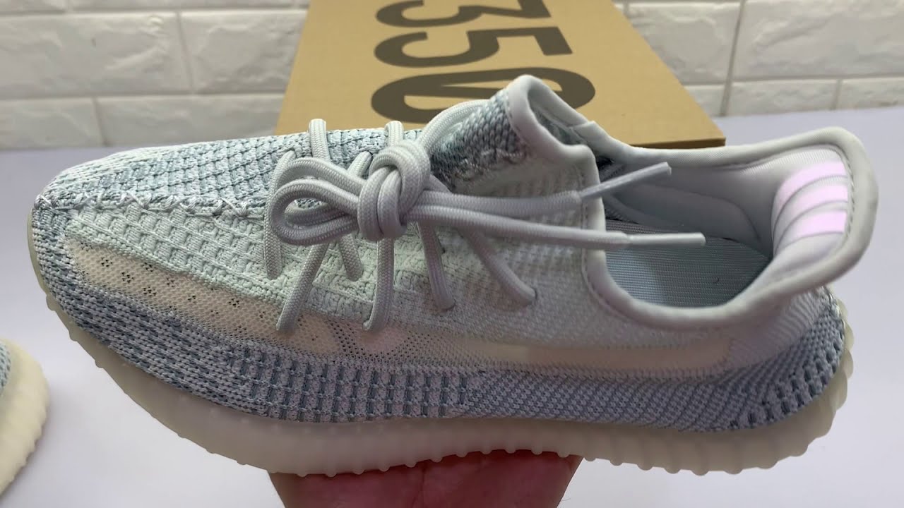 Yeezy lundmark reflective on feet ENClips
