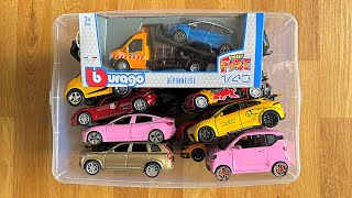 Various Bigger Die cast Model Cars From The Box And Unboxing One Bburago Truck