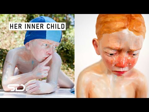 ARTIST MAKES REALISTIC SCULPTURES OF THE INNER CHILD // contemporary art by Vered Aharonovitch
