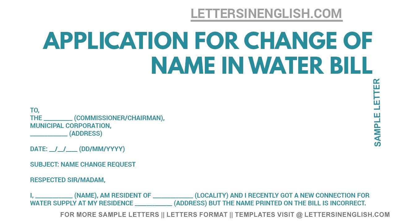 application-for-transfer-of-name-in-water-bill-request-letter-for