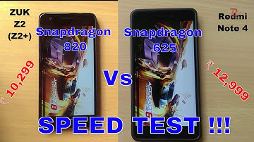 Redmi Note 4 vs Lenovo Zuk Z2 (Z2 Plus) SPEED TEST!!! | Snapdragon 820 vs Snapdragon 625 Speed Test