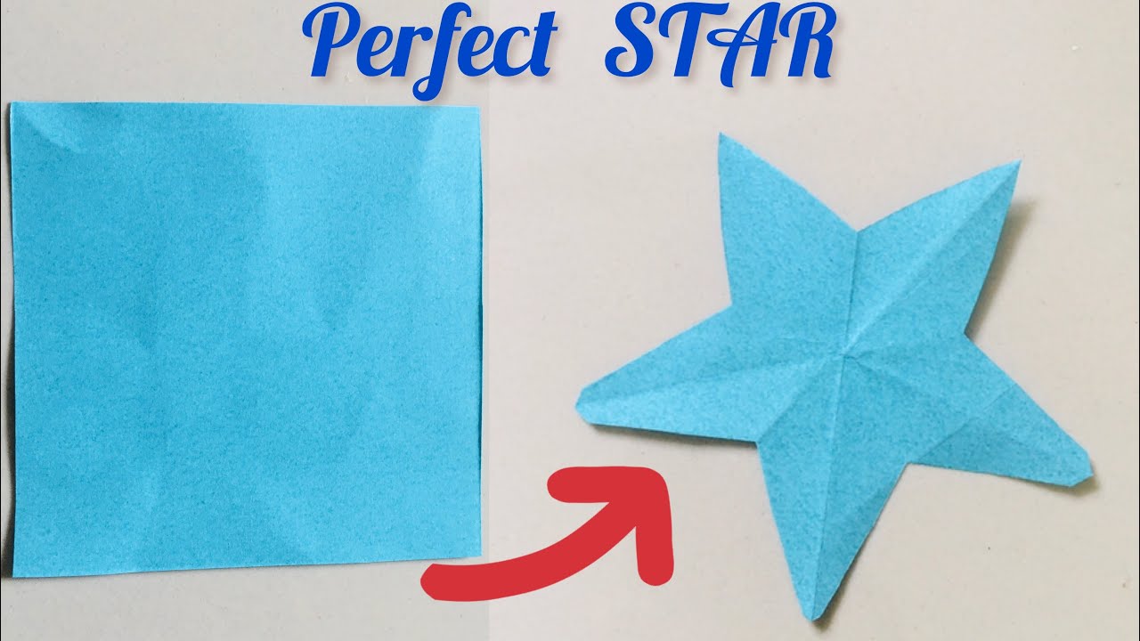 How to make star from paperperfect star from paper single cut star
