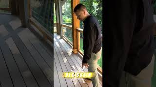 Professional deck finishing technique REVEALED #woodworking #construction #shorts