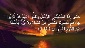 سورة يوسف من آية ١١٠ إلى ١١١ بصوت ماهر المعيقلي