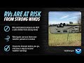 RVs are at risk from strong winds