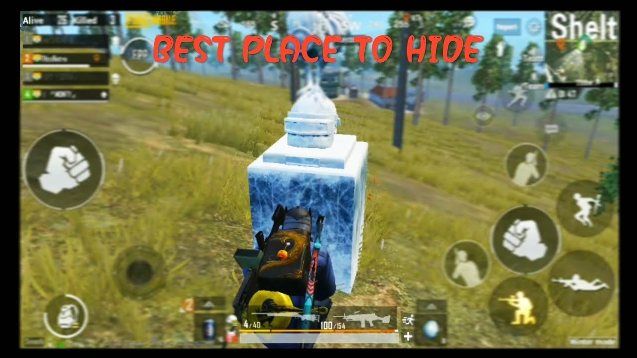 best-place-to-hide-yourself-in-snow-mode-in-pubg-mobile-youtube