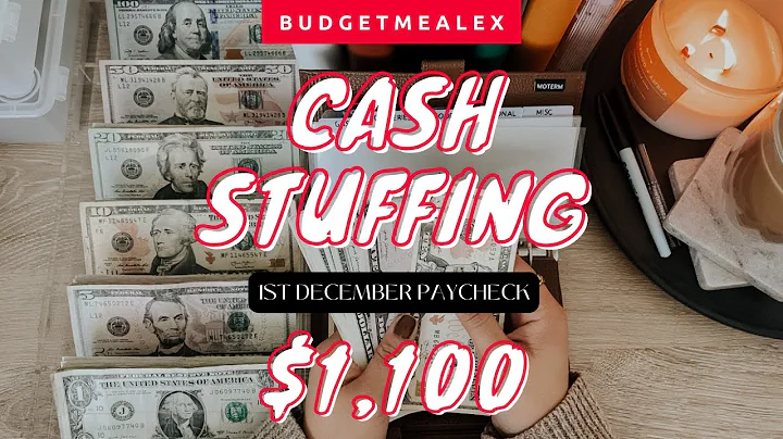 Cash Envelope Stuffing | $1,100 | December Paycheck #1 | Dave Ramsey Inspired