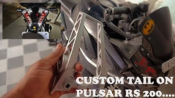 PULSAR NS 200 TAIL TIDY ON  RS200 || PULSAR RS200 MODIFICATIONS || EASY INSTALLATION AT HOME