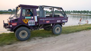 Extreme Wakeboarding Behind a Rally Unimog