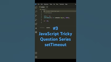 #3 JavaScript Tricky Question Series | setTimeout #coding #codingtime #trickyquestion #programming